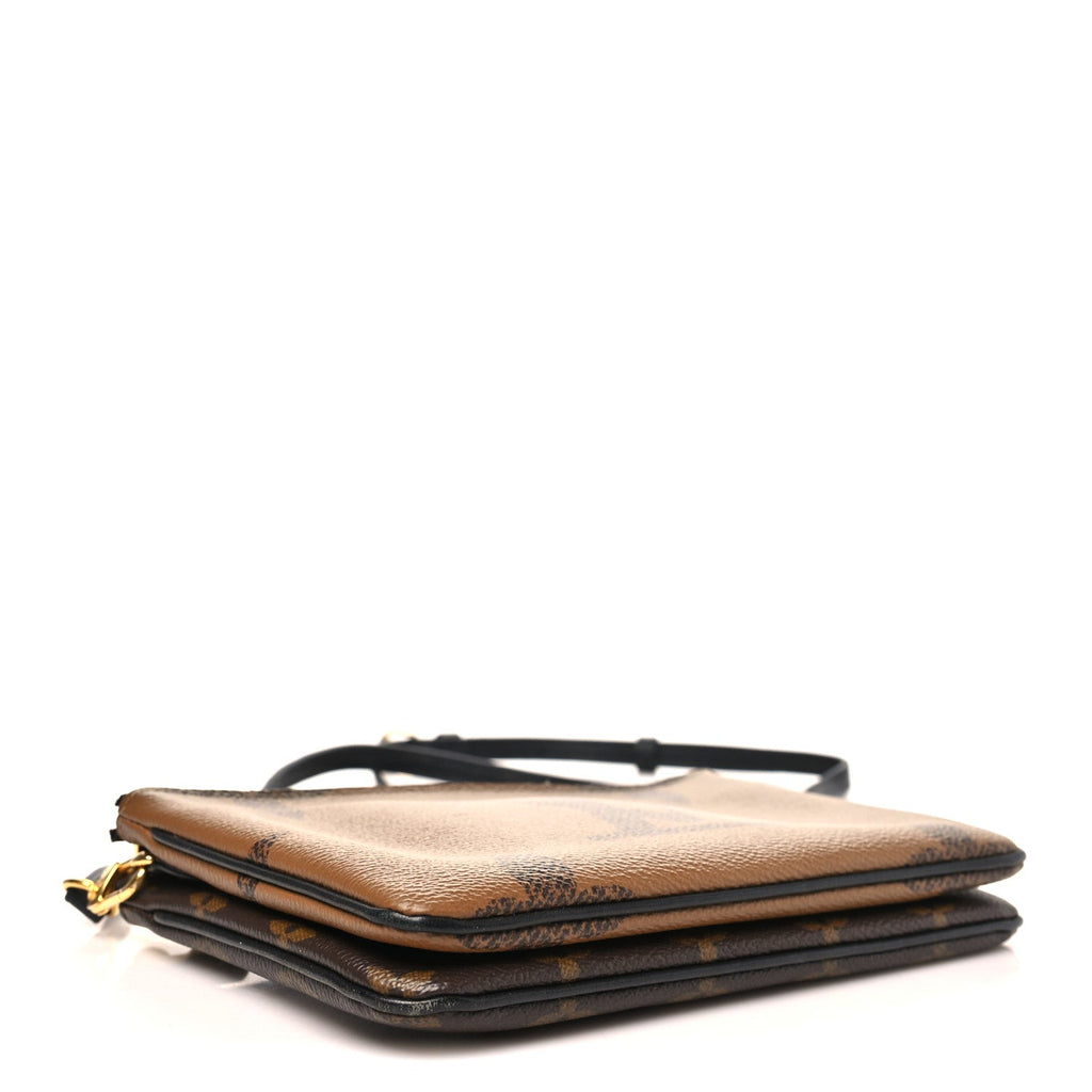 Reverse Monogram Giant Double Zip Pochette