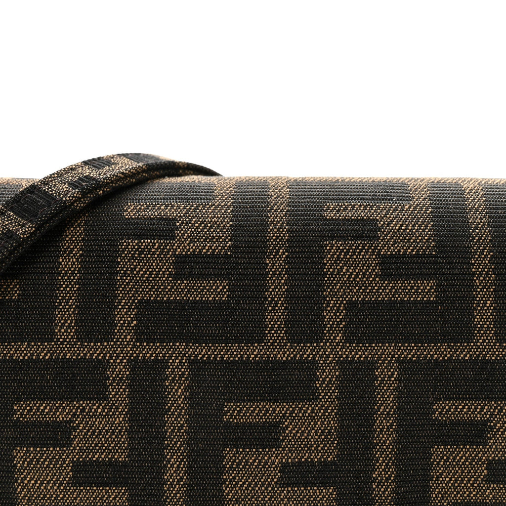 Fabric Jacquard FF 1974 Mini Baguette Tobacco Moro Black