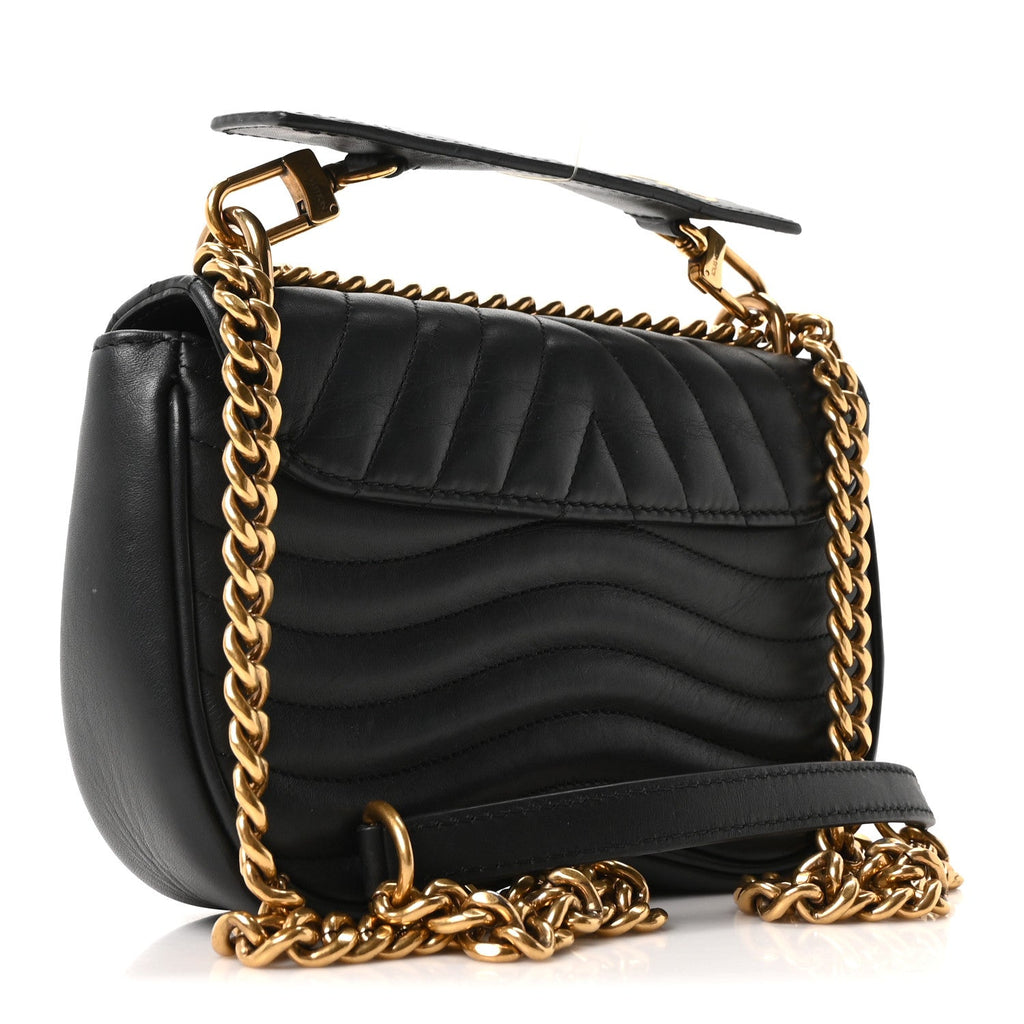 Calfskin New Wave Chain PM Black
