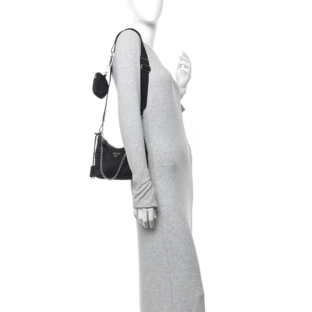 Nylon Re-Edition 2005 Shoulder Bag Black