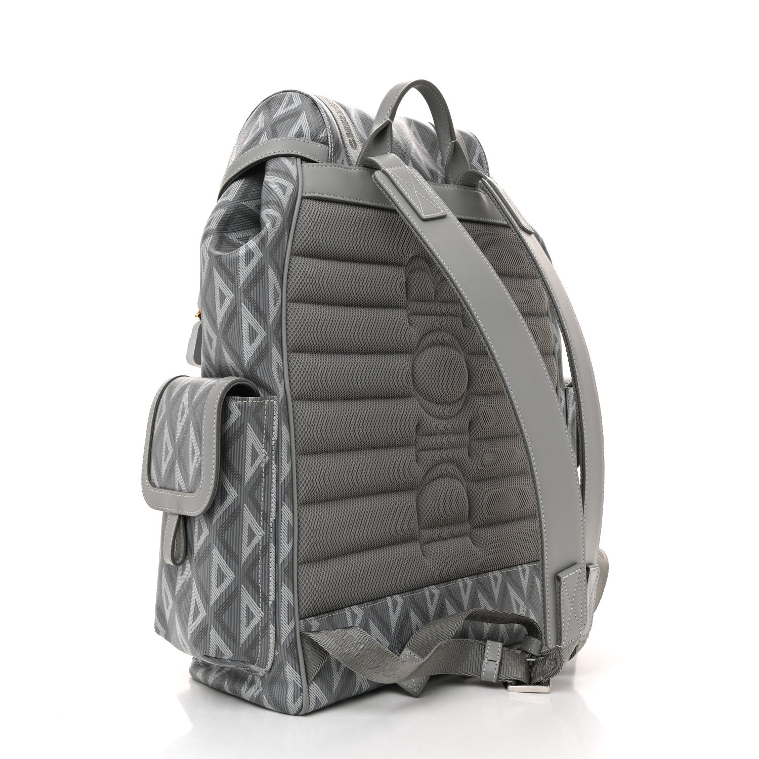Coated Canvas CD Diamond Large Hit The Road Backpack Gray