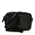 Calfskin Matelasse Monogram Monochrome Lou Camera Bag Black