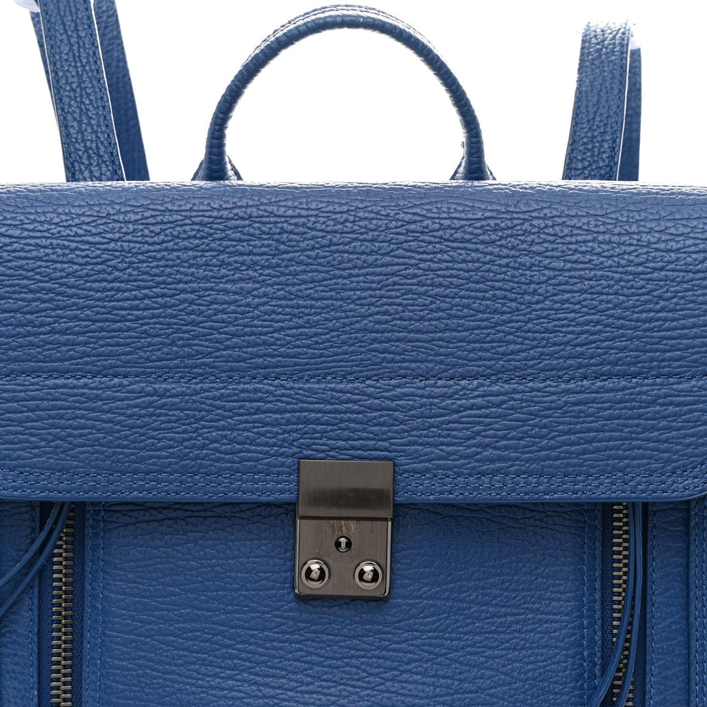 Textured Calfskin Pashli Backpack Cobalt