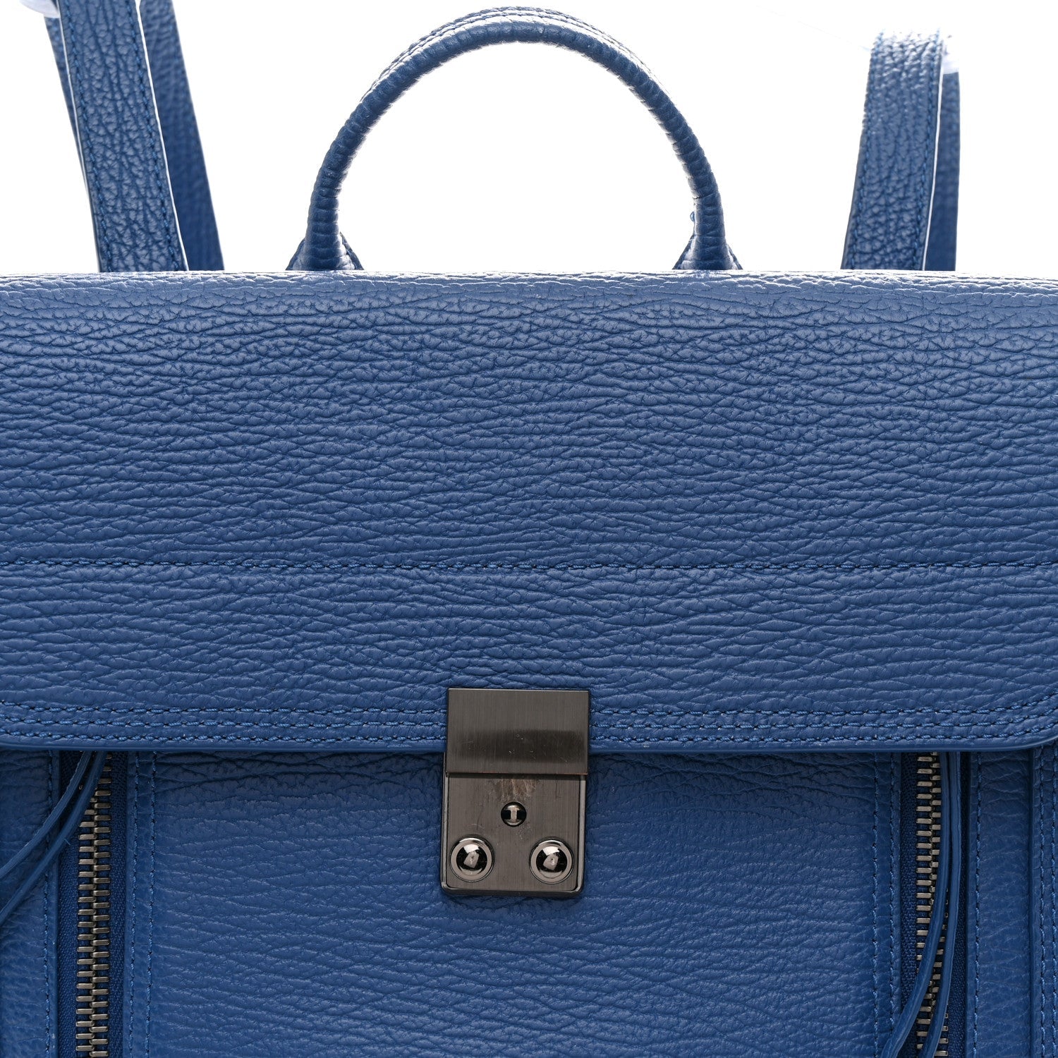 Textured Calfskin Pashli Backpack Cobalt