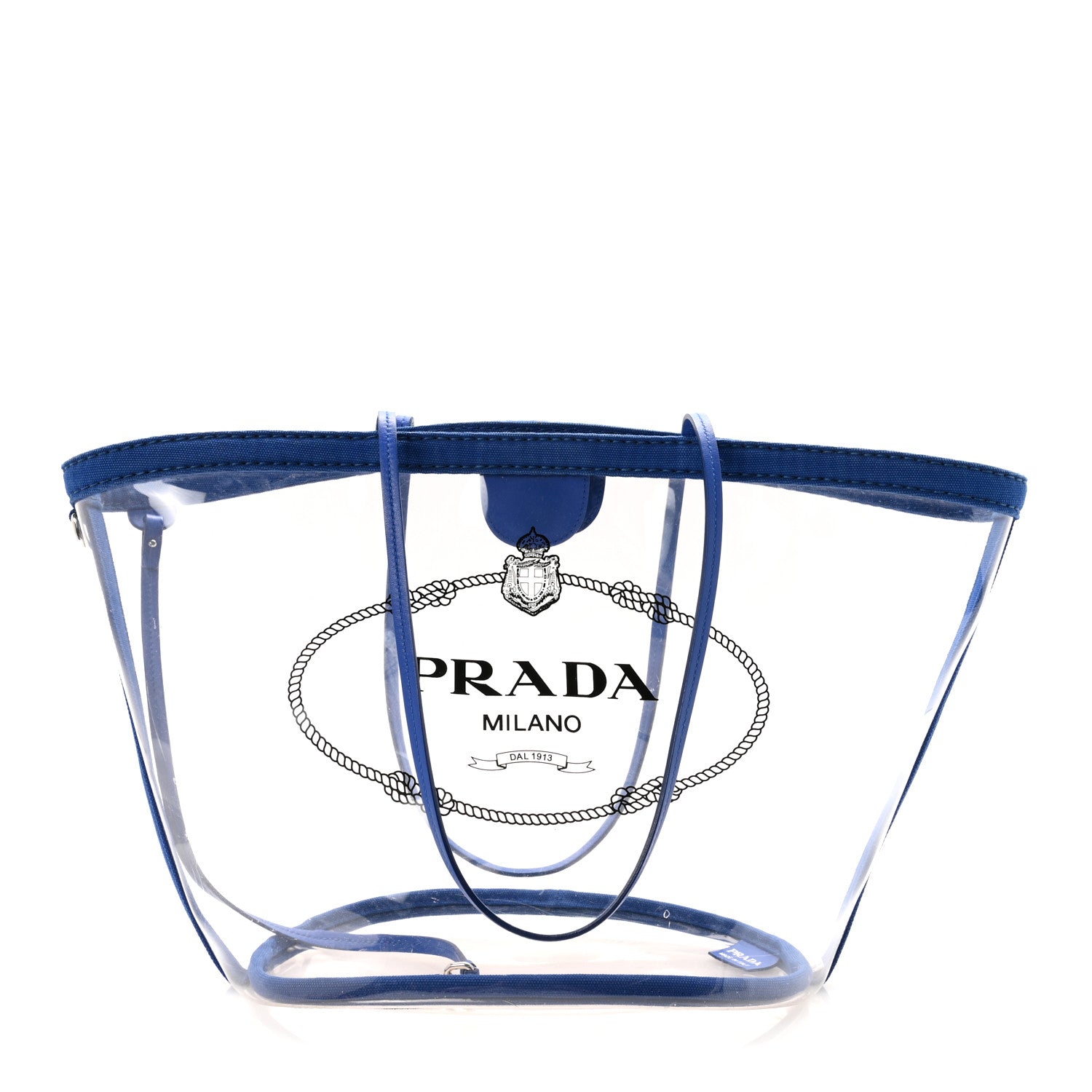 PVC Canapa Tote Cobalto