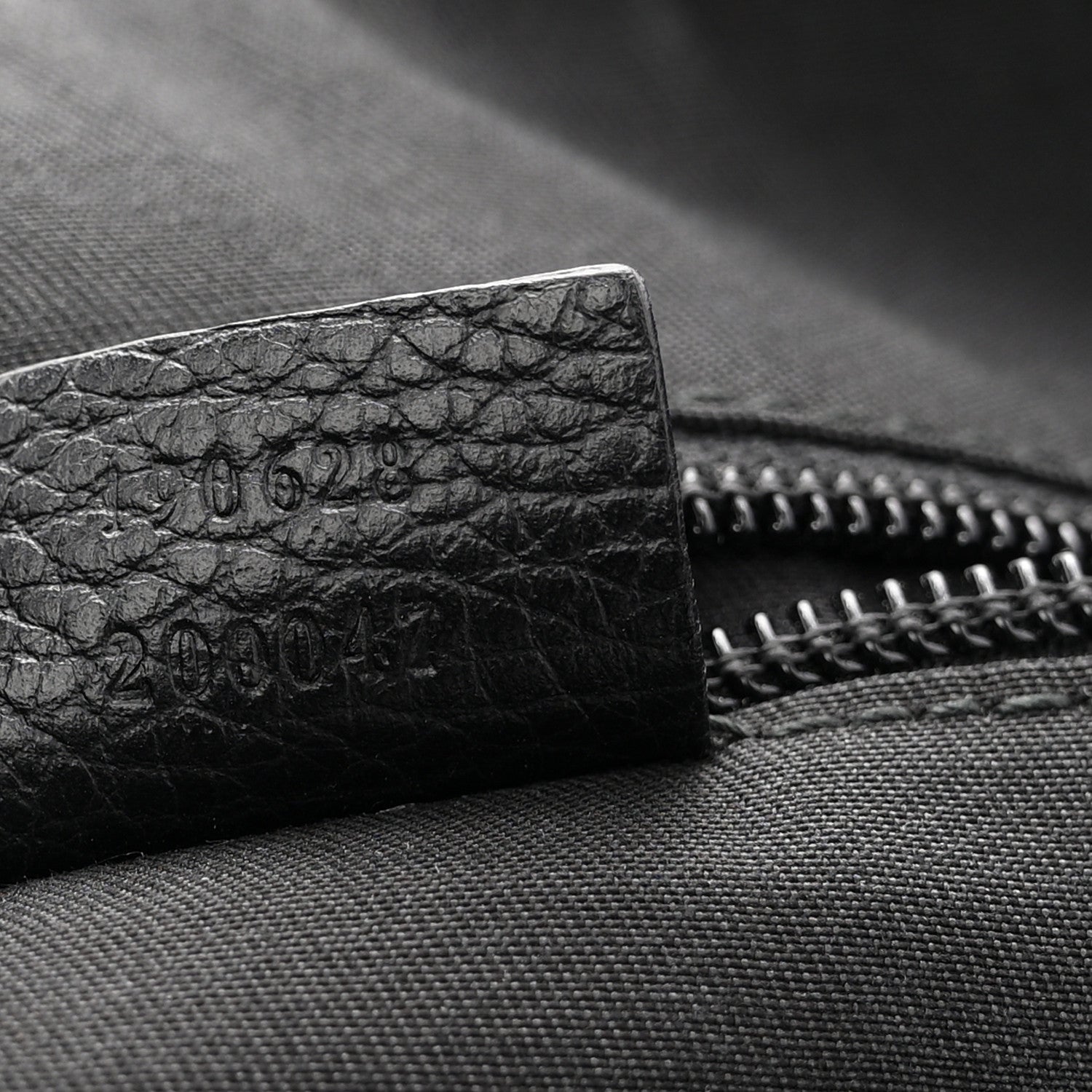 Denim Monogram Flat Messenger Bag  Black