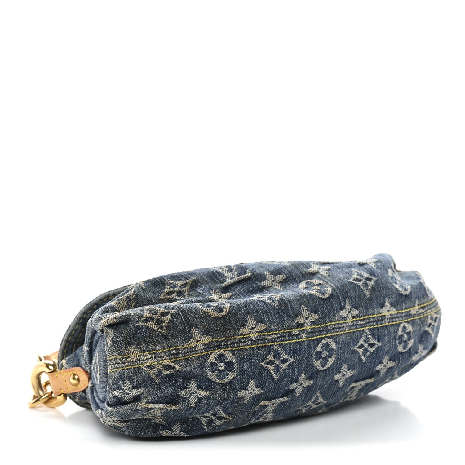 Monogram Denim Mini Pleaty Blue