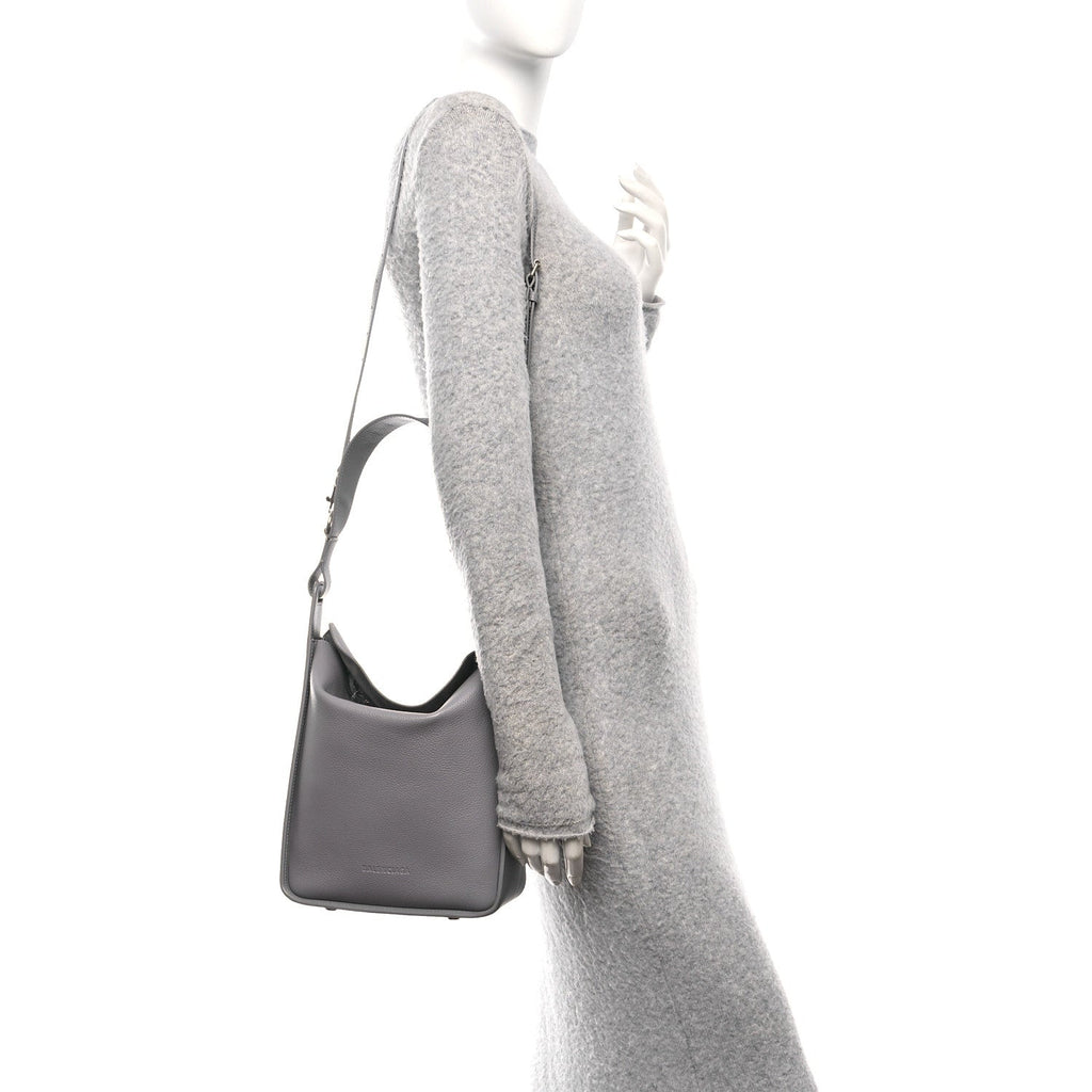 Calfskin Logo Embossed Small Tool 2.0 North-South Tote Balenciaga Grey