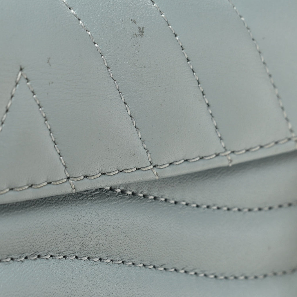 Calfskin New Wave Chain PM Porcelain Blue