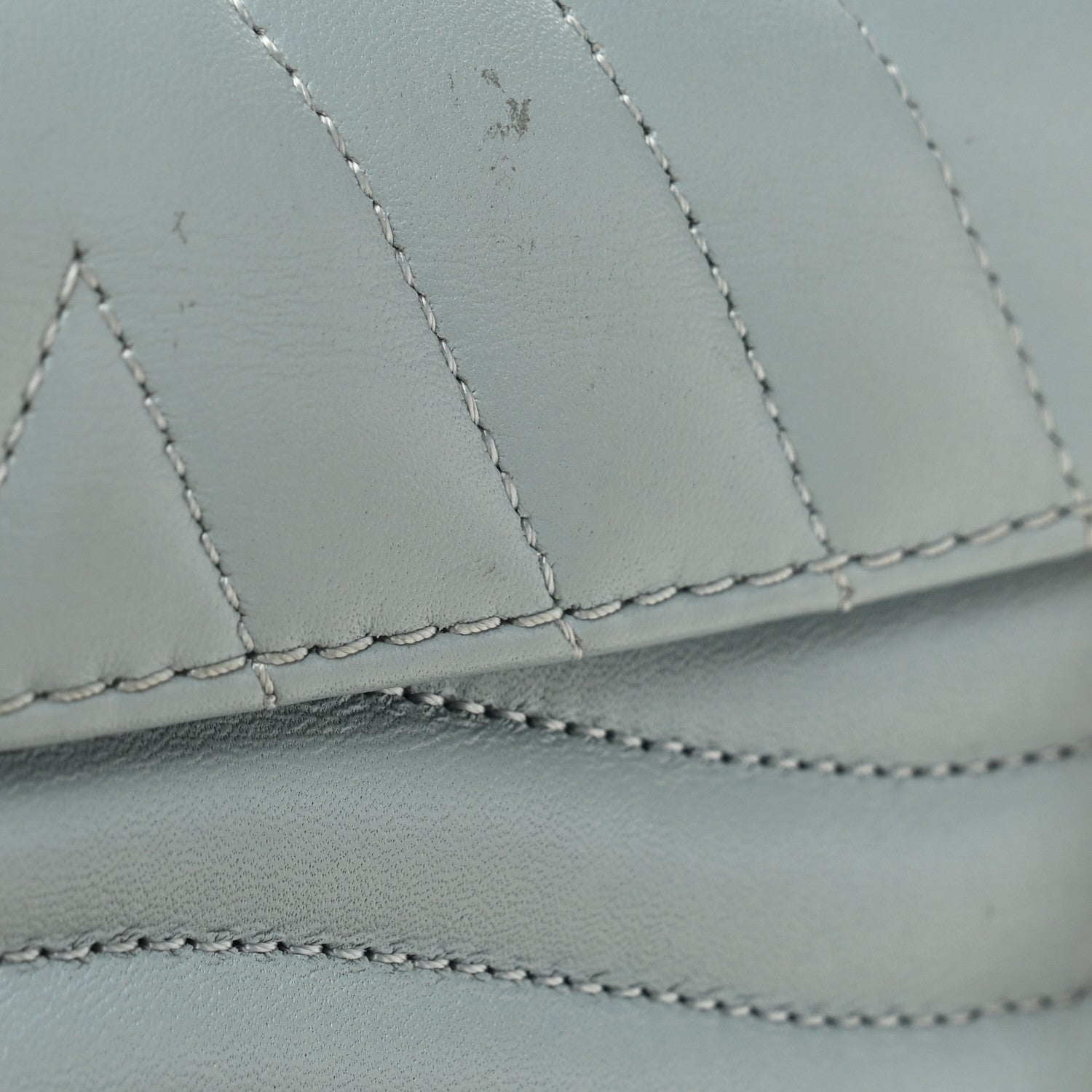 Calfskin New Wave Chain PM Porcelain Blue