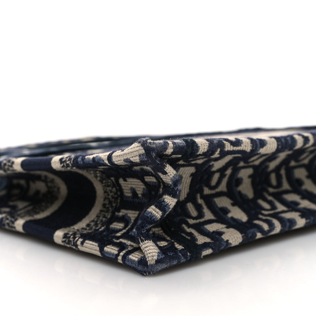 Oblique Mini Book Tote Blue Multicolor