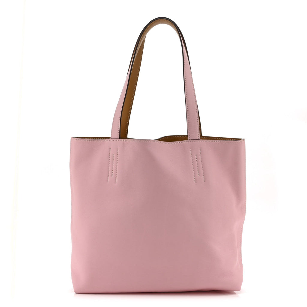 Veau Sikkim Swift Double Sens 28 Reversible Tote Rose Sakura Curry