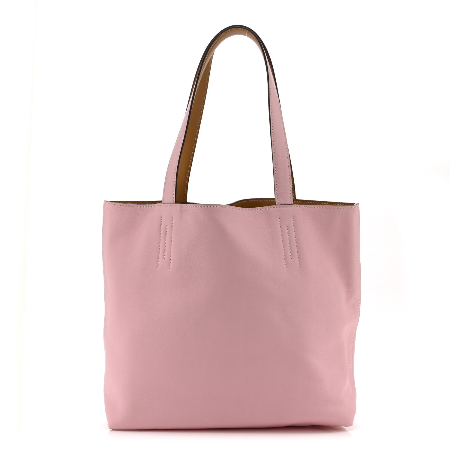 Veau Sikkim Swift Double Sens 28 Reversible Tote Rose Sakura Curry