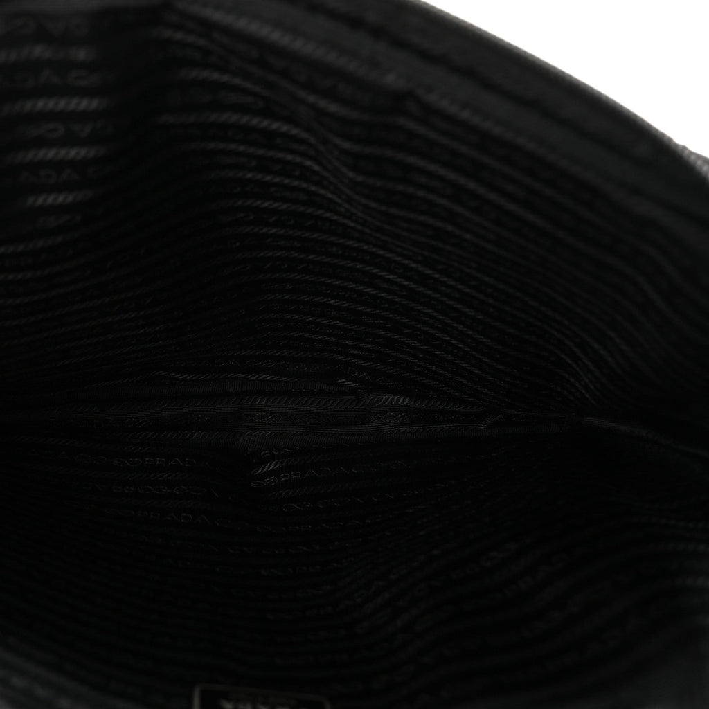 Saffiano Tessuto Nylon Small Briefcase Black