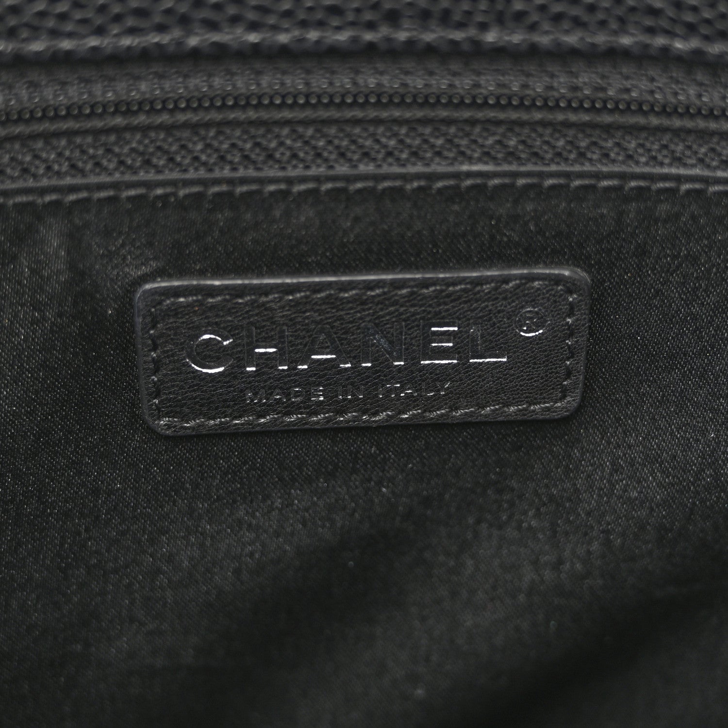 Caviar Quilted Grand Shopping Tote GST Black
