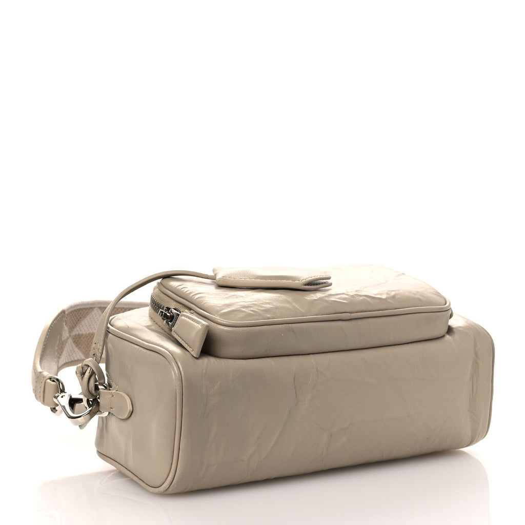 Nappa Antique Multi-Pocket Shoulder Bag Deserto