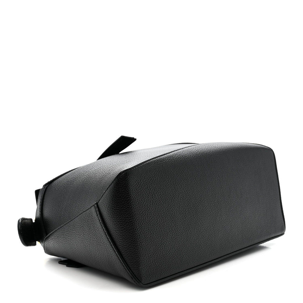 Calfskin Small Puzzle Edge Bag Black