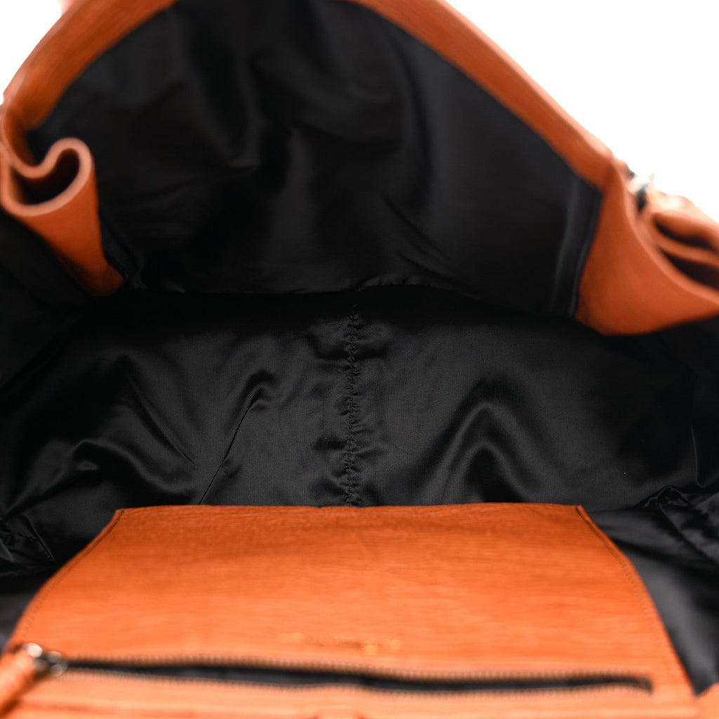 Textured Calfskin Large Pashli Satchel Amber