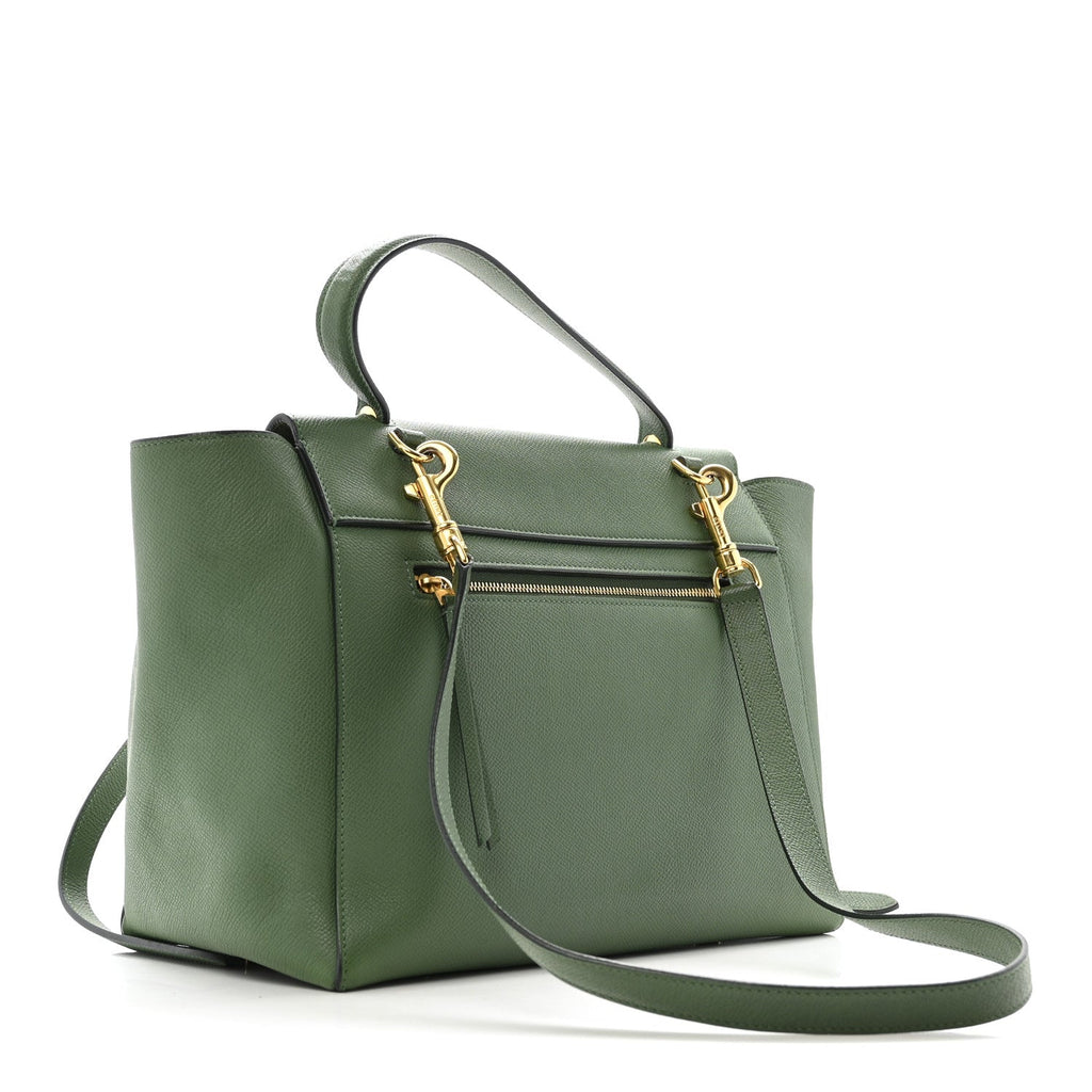 Grained Calfskin Mini Belt Bag Mint