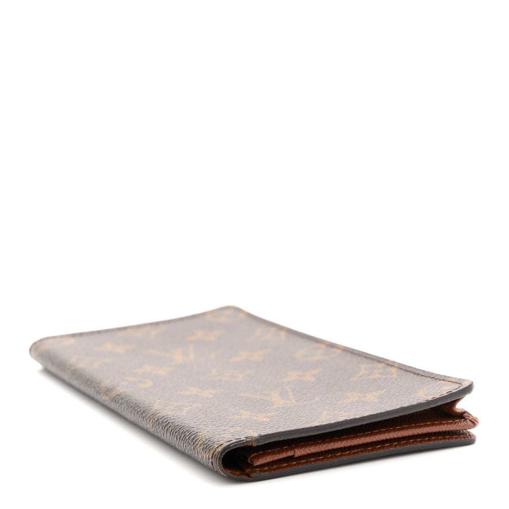 Monogram Checkbook Holder Case Wallet