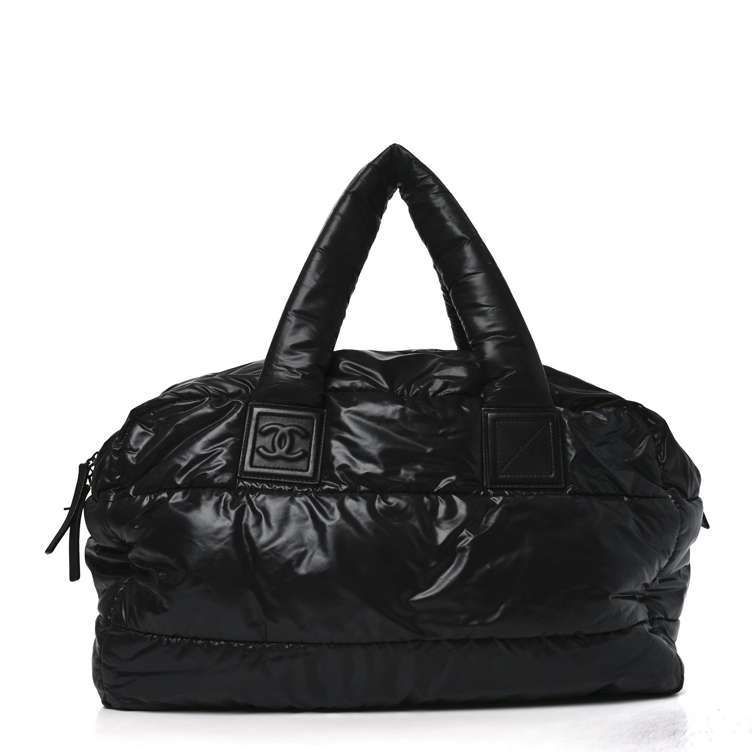 Nylon Coco Cocoon Large Reversible Tote Black