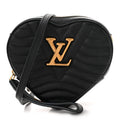 Calfskin New Wave Heart Bag Black