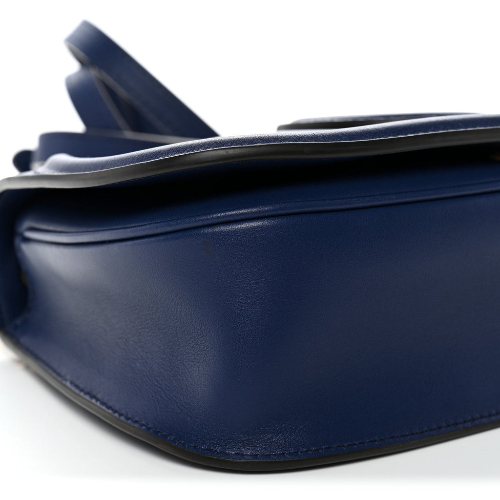 Roxy Calfskin Medium Blondie Top Handle Bag Blue Agata