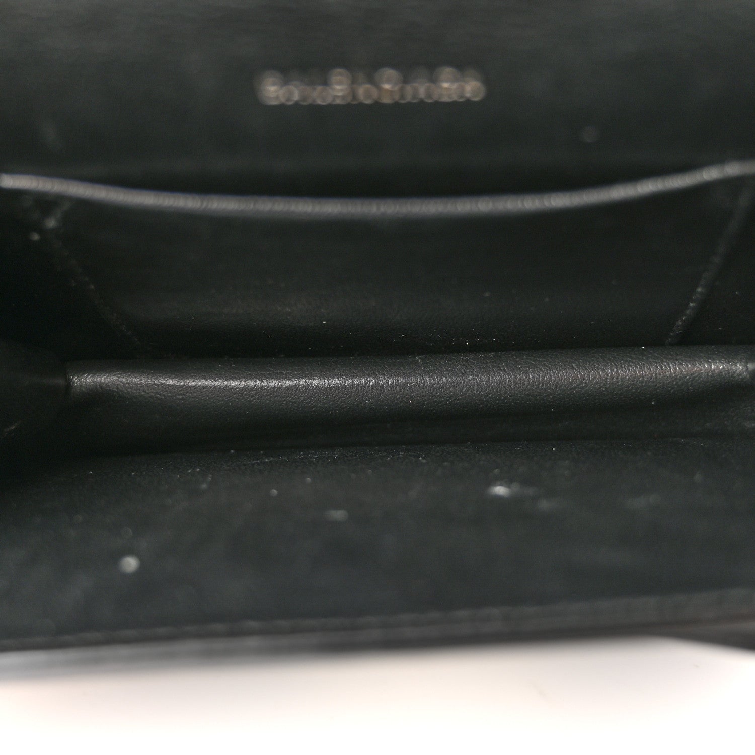 Patent Calfskin Lizard Embossed XS Sharp Top Handle Bag Black