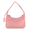 Tessuto Nylon Saffiano Mini Re-Edition 2000 Bag Rosa