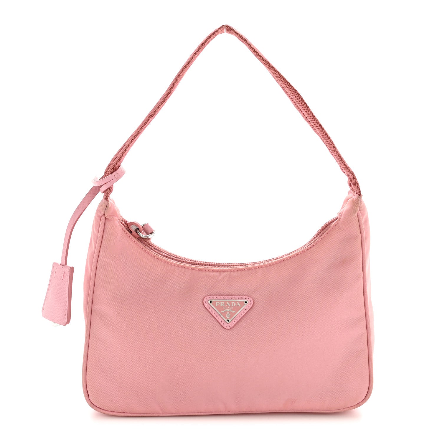 Tessuto Nylon Saffiano Mini Re-Edition 2000 Bag Rosa
