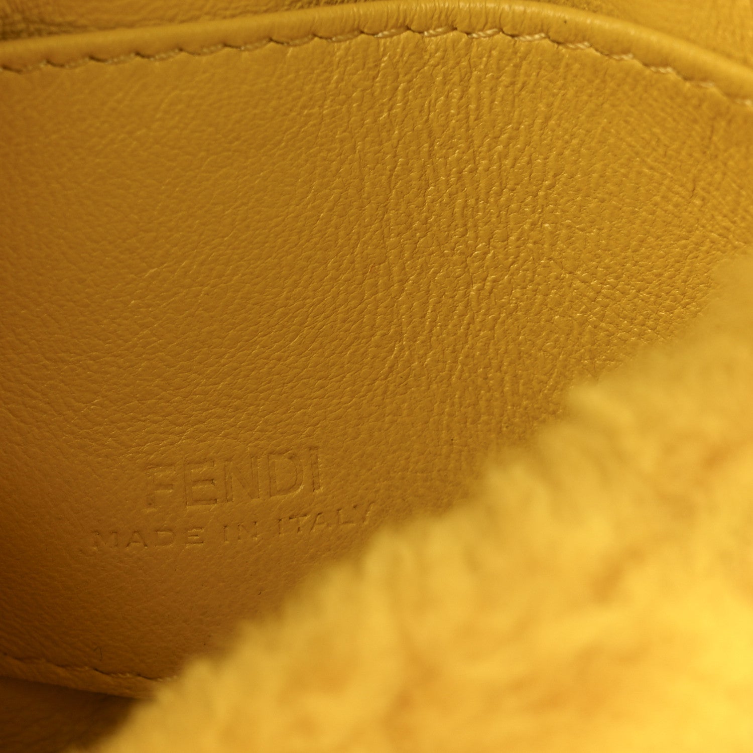Shearling Vitello Grace Nano Baguette Charm Narciso