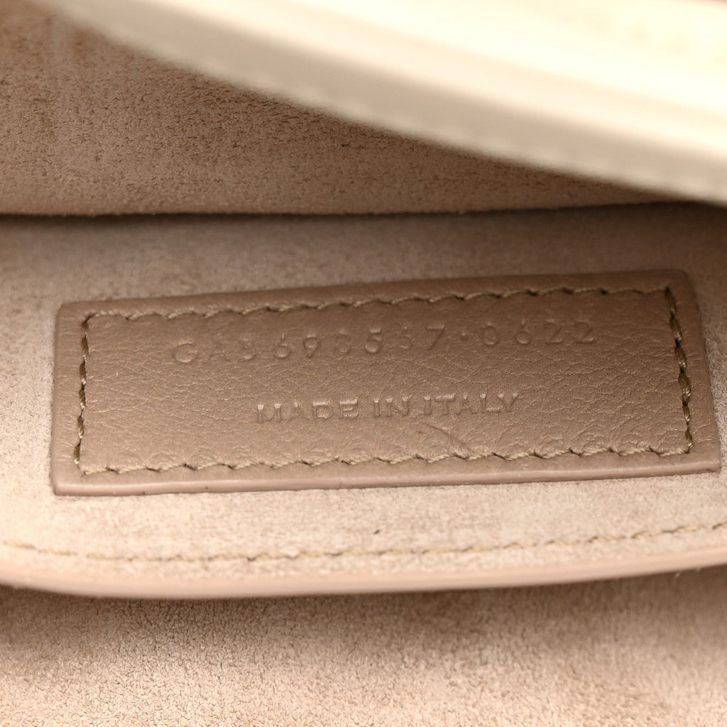 Lambskin Quilted Le 57 Diamond Shoulder Bag Crema Soft