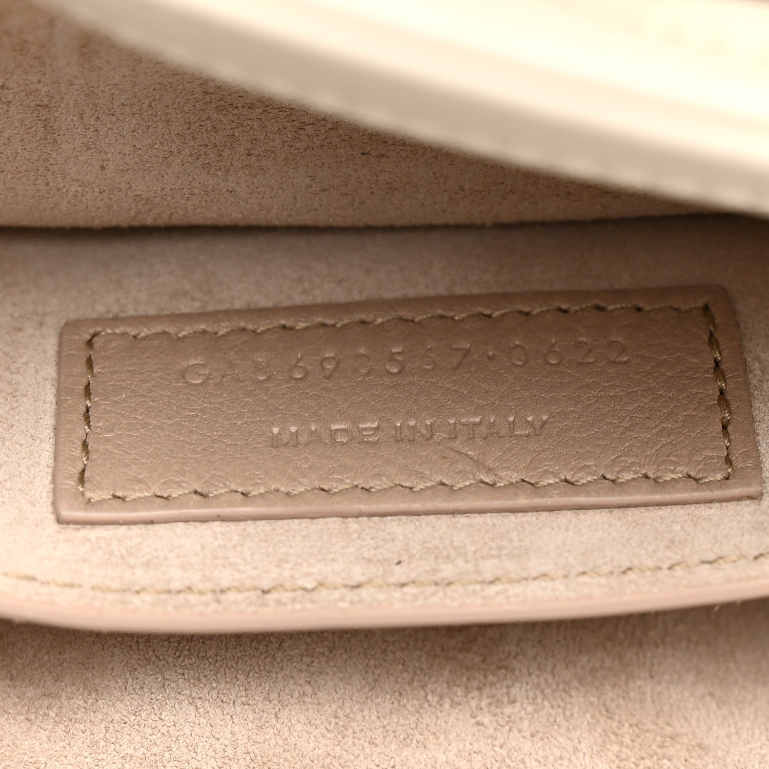 Lambskin Quilted Le 57 Diamond Shoulder Bag Crema Soft