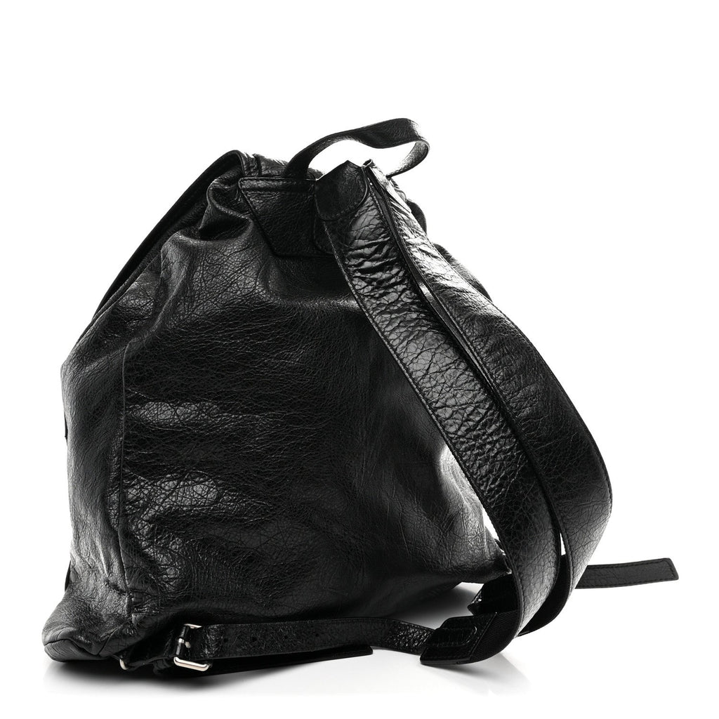 Agneau Giant 12 Silver Hardware S Traveler Backpack Black