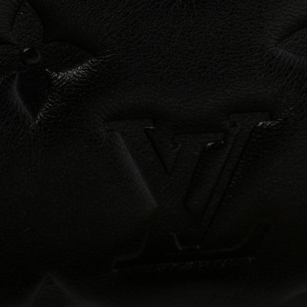 Lambskin Embossed Monogram Coussin BB Black