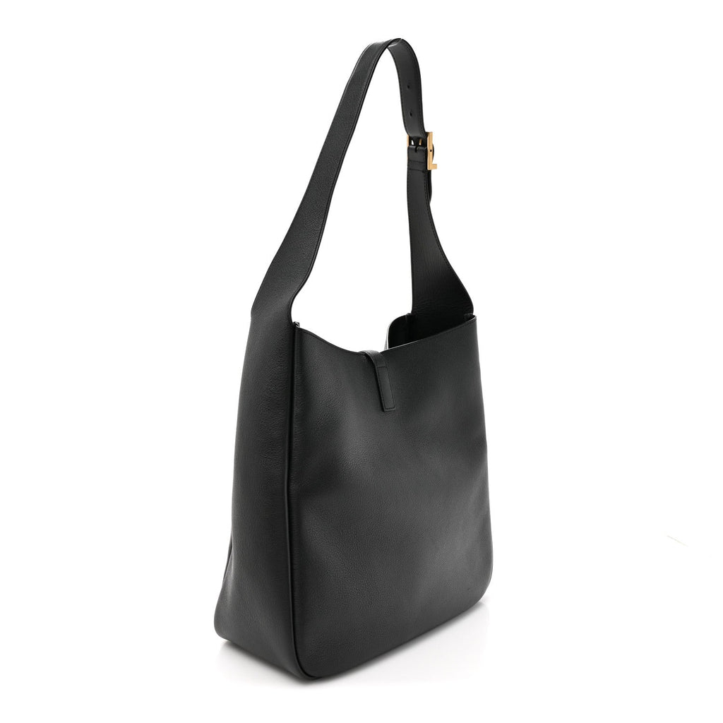 Grained Calfskin Large Le 5 A 7 Soft Hobo Black