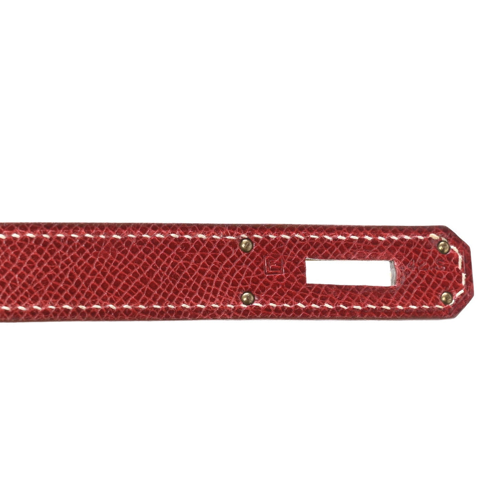 Veau Grain Lisse Kelly Sellier 35 Rouge Vif