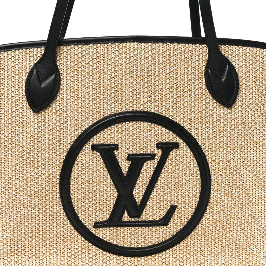 Raffia Saint Jacques Tote Black