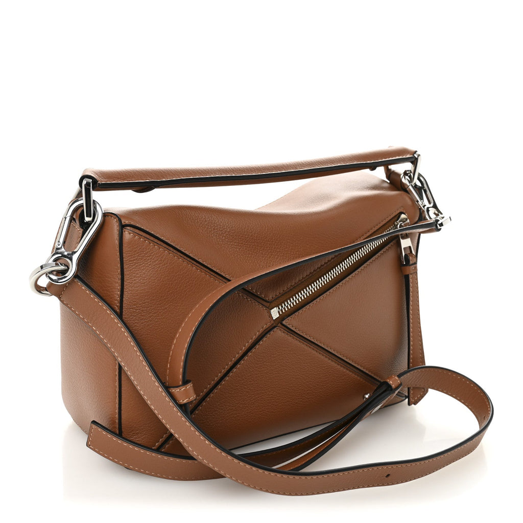 Calfskin Small Puzzle Bag Tan