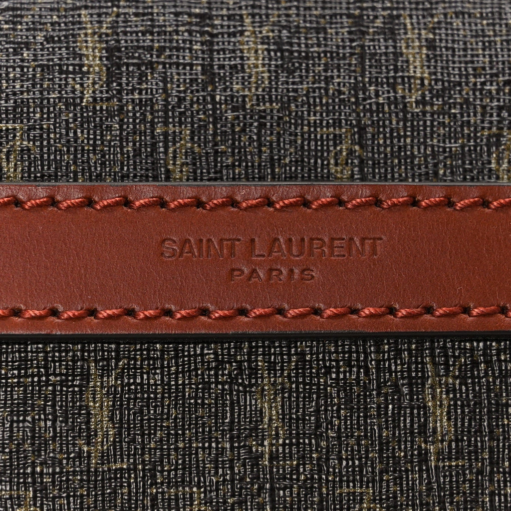 Canvas Smooth Calfskin Le Monogramme Camera Bag Chestnut