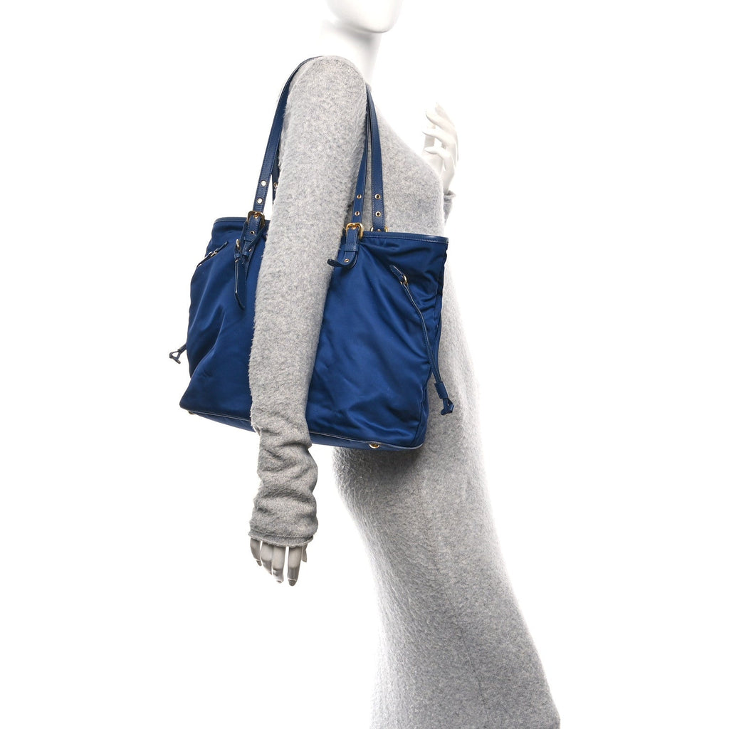 Tessuto Nylon Saffiano Tote Baltico