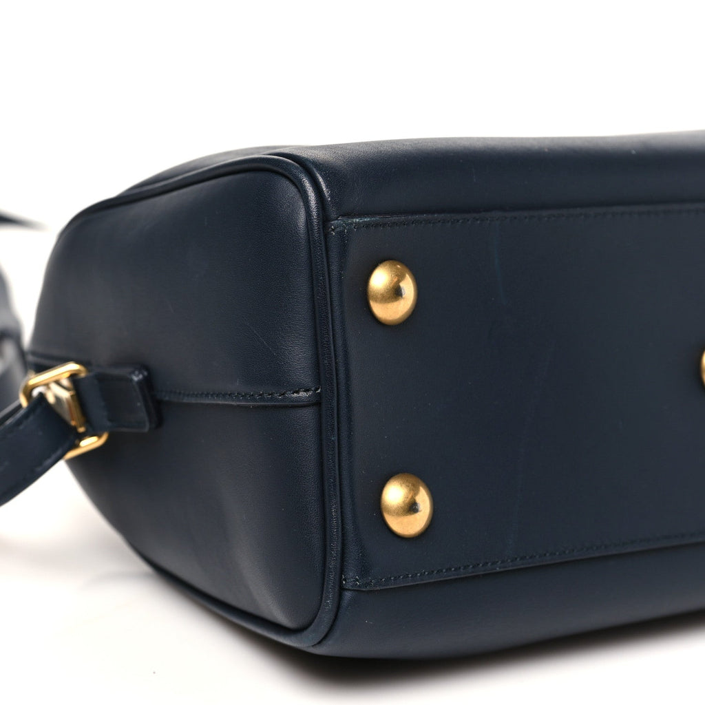 Calfskin Classic Baby Duffle Navy Blue