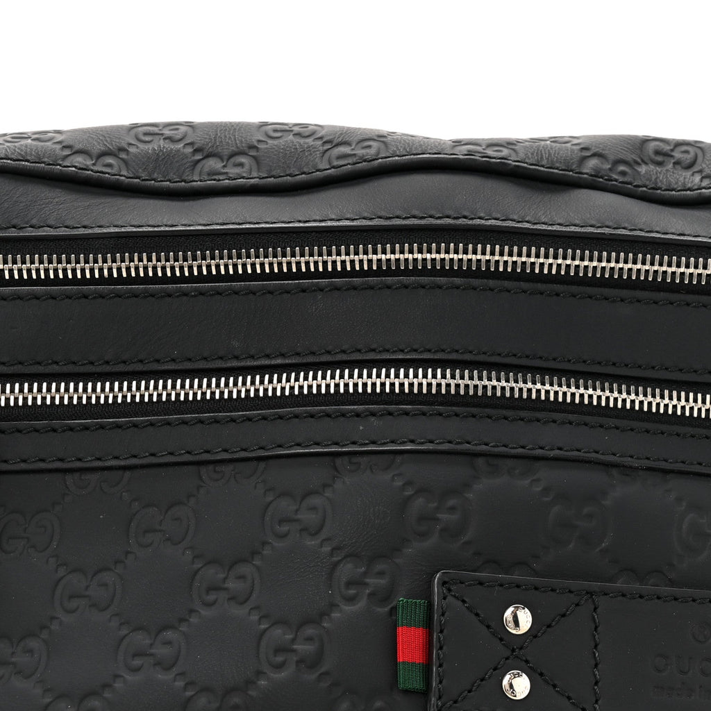 Guccissima Web Belt Bag Black