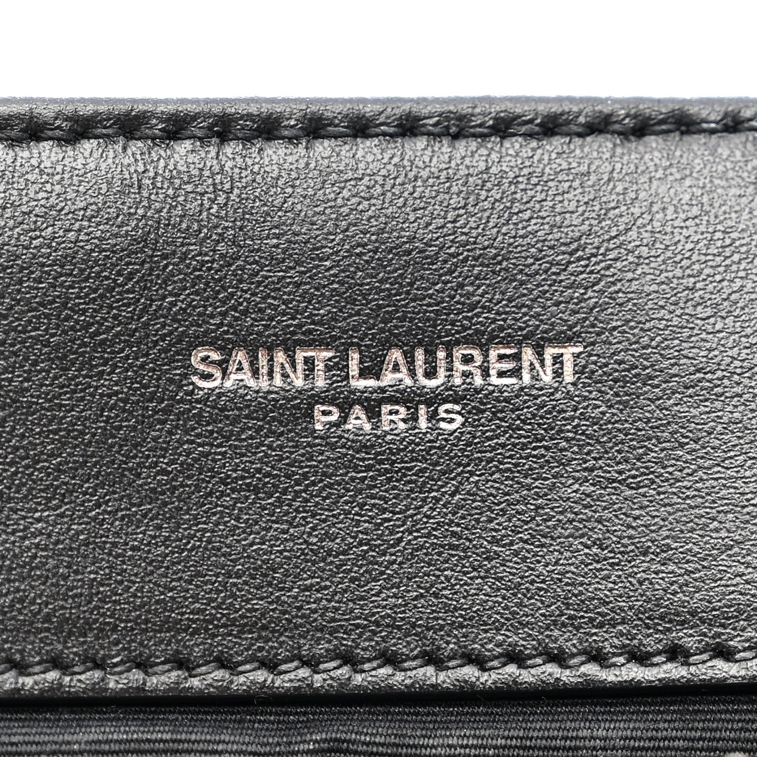 Calfskin Y Quilted Monogram Monochrome Medium Loulou Chain Satchel Black