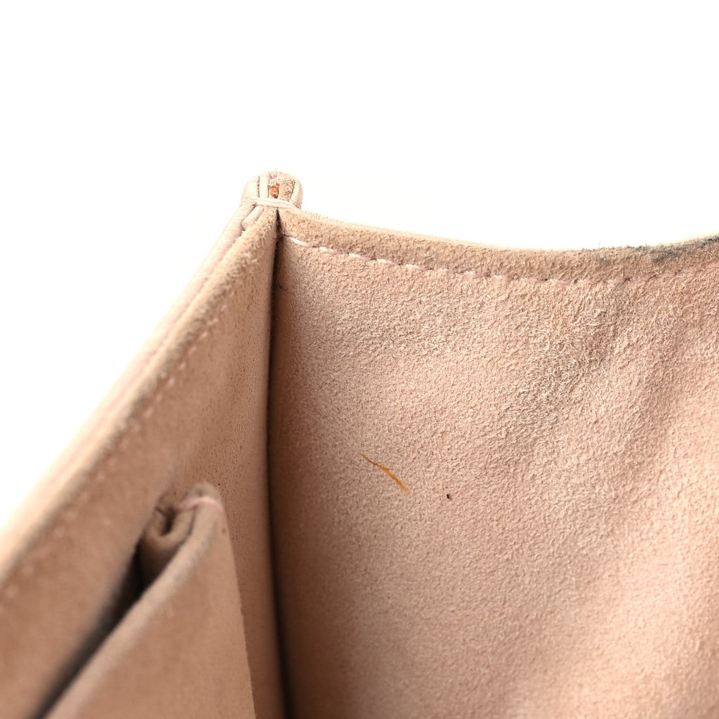 Grained Calfskin Small Diorama Flap Bag Pink