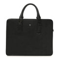 Saffiano Medusa Top Handle Briefcase Black