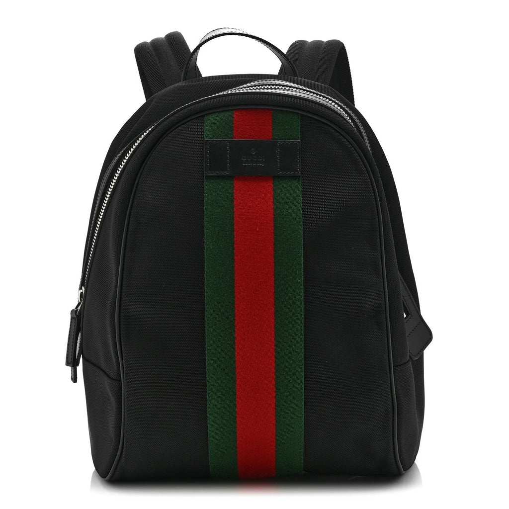Techno Canvas Web Backpack Black