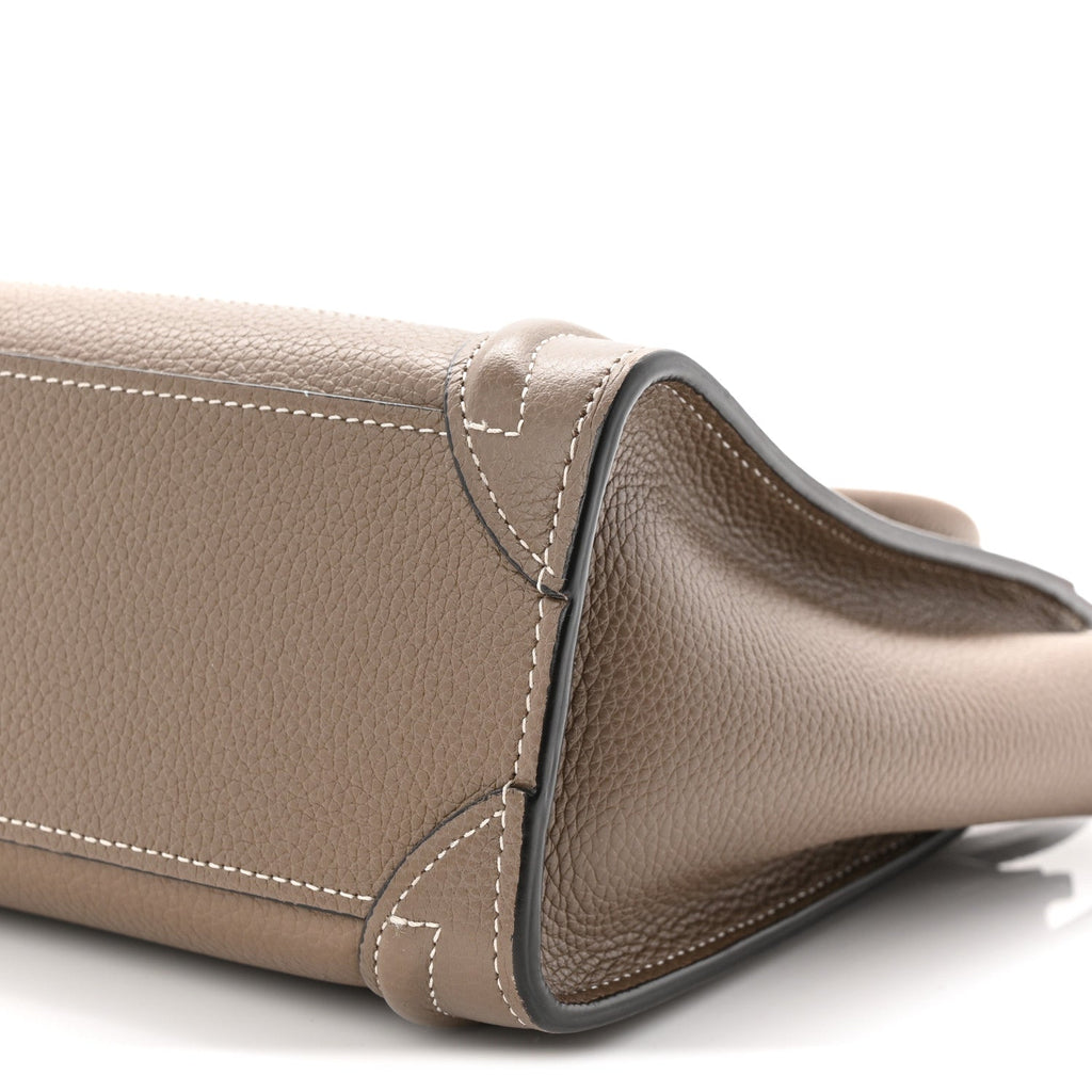 Drummed Calfskin Nano Luggage Souris