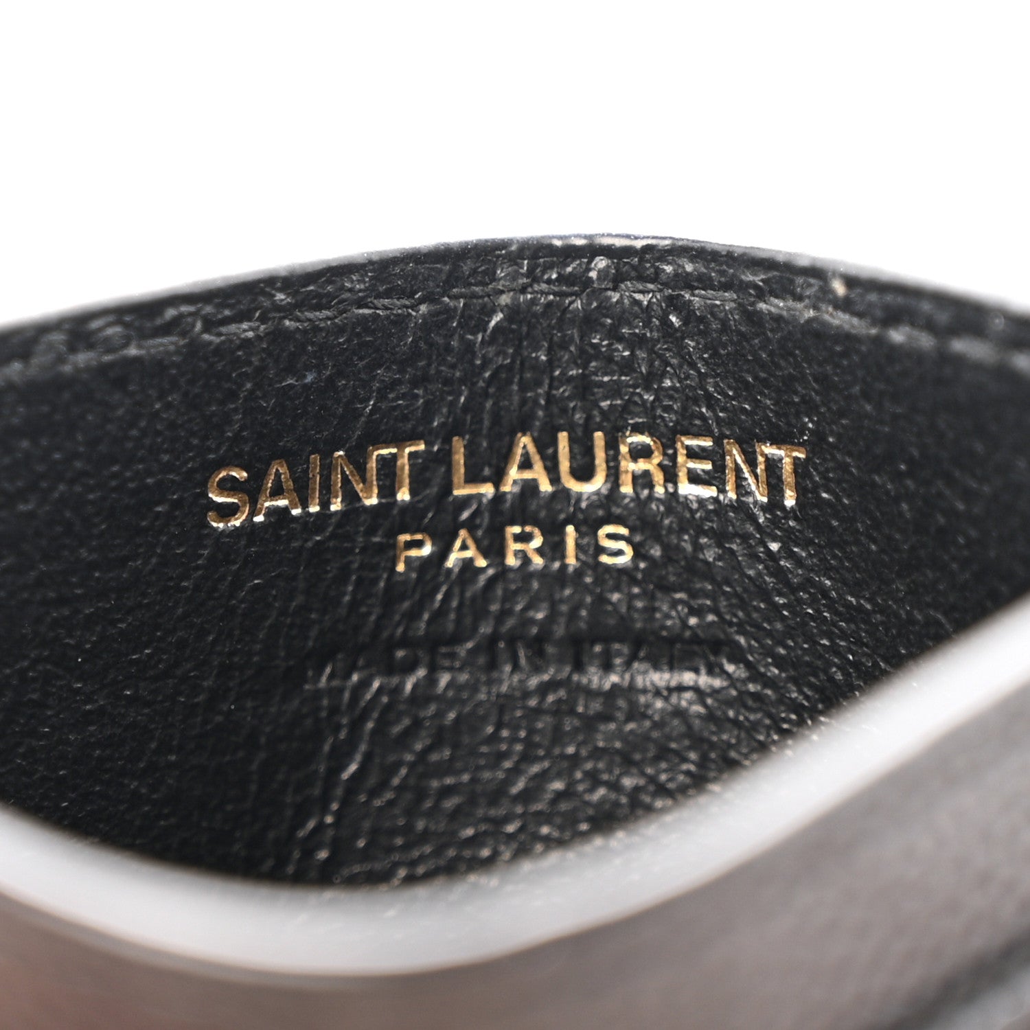 Grain De Poudre Matelasse Chevron Monogram Credit  Case Black