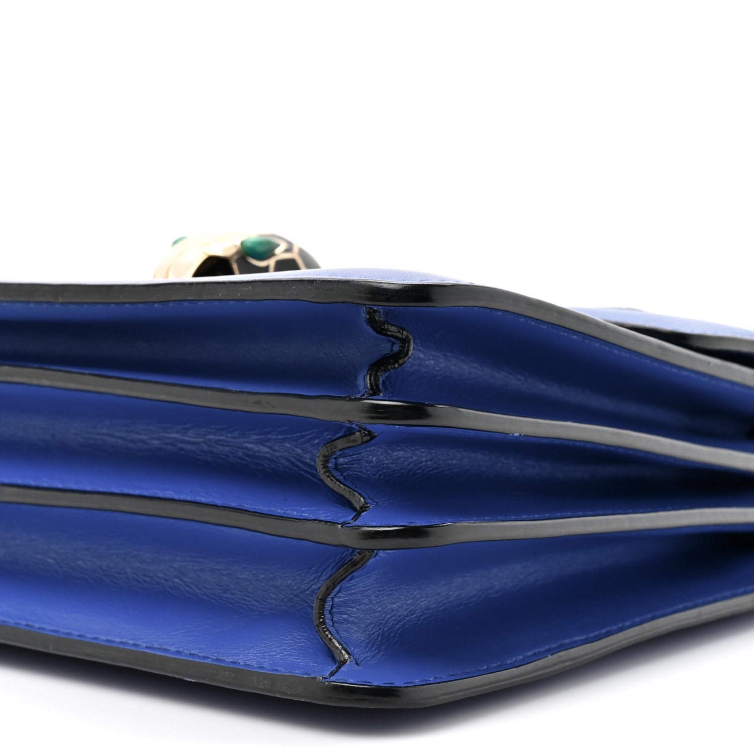 Calfskin Serpenti Forever Top Handle Blue